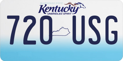 KY license plate 720USG