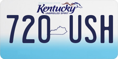 KY license plate 720USH