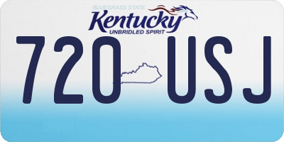 KY license plate 720USJ