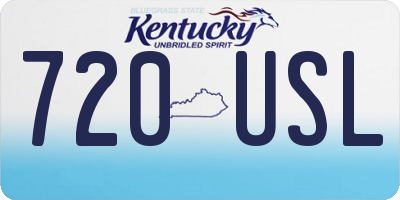KY license plate 720USL