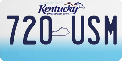 KY license plate 720USM