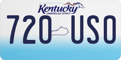 KY license plate 720USO