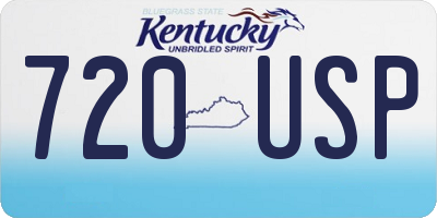 KY license plate 720USP