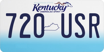 KY license plate 720USR
