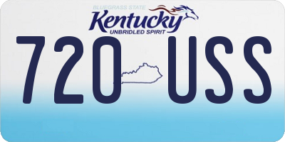 KY license plate 720USS