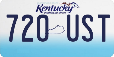KY license plate 720UST