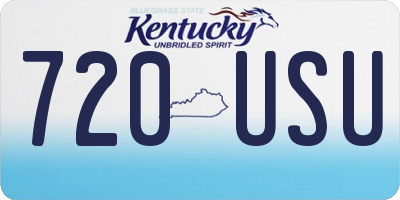 KY license plate 720USU
