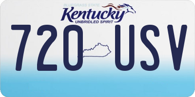 KY license plate 720USV