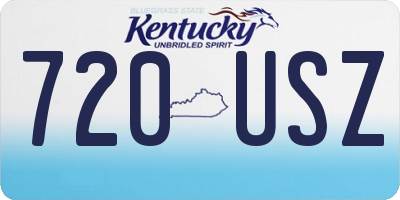 KY license plate 720USZ