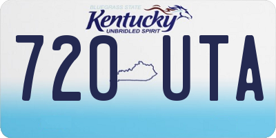 KY license plate 720UTA