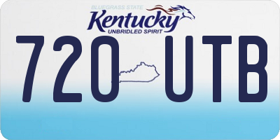 KY license plate 720UTB