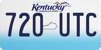 KY license plate 720UTC