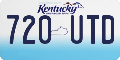 KY license plate 720UTD