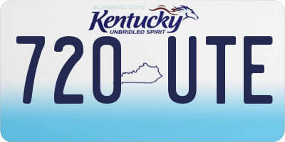 KY license plate 720UTE