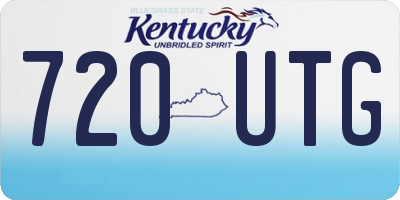 KY license plate 720UTG