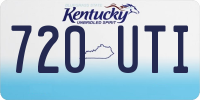KY license plate 720UTI