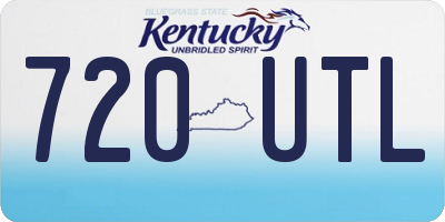 KY license plate 720UTL