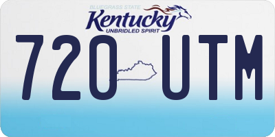 KY license plate 720UTM