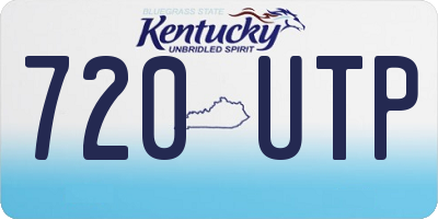 KY license plate 720UTP