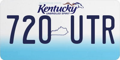 KY license plate 720UTR