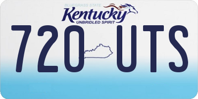 KY license plate 720UTS