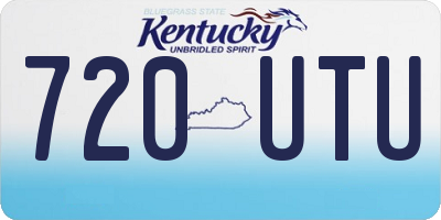 KY license plate 720UTU