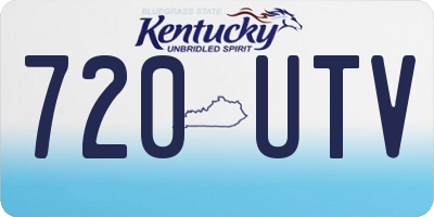 KY license plate 720UTV
