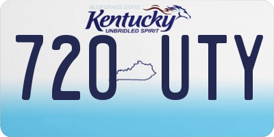KY license plate 720UTY