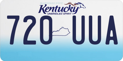 KY license plate 720UUA
