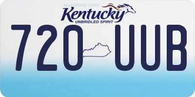 KY license plate 720UUB