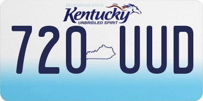 KY license plate 720UUD