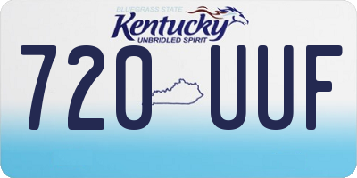 KY license plate 720UUF