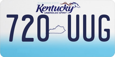 KY license plate 720UUG
