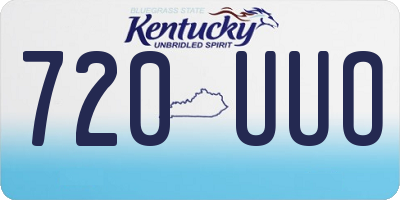 KY license plate 720UUO