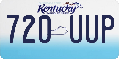 KY license plate 720UUP
