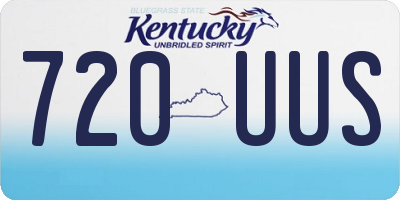 KY license plate 720UUS