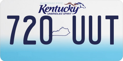KY license plate 720UUT