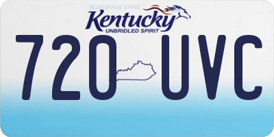 KY license plate 720UVC