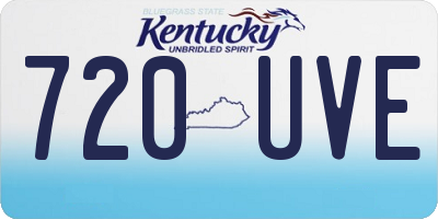 KY license plate 720UVE
