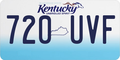 KY license plate 720UVF