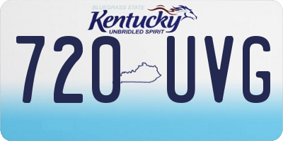 KY license plate 720UVG