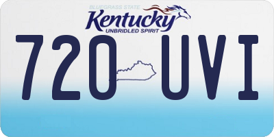 KY license plate 720UVI