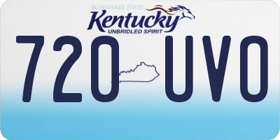KY license plate 720UVO