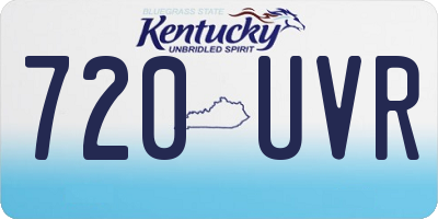 KY license plate 720UVR