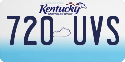 KY license plate 720UVS