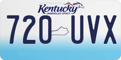 KY license plate 720UVX