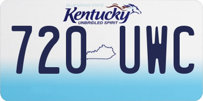 KY license plate 720UWC