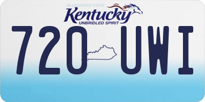 KY license plate 720UWI