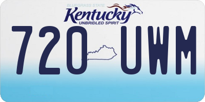 KY license plate 720UWM
