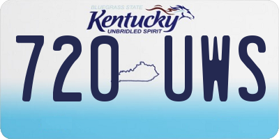 KY license plate 720UWS